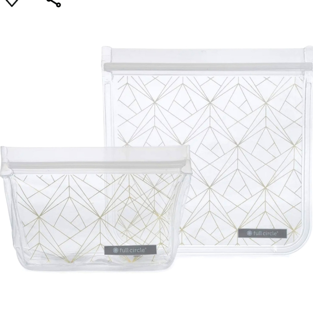2 ZIPTUCK RESUSABLE LUNCH BAGS